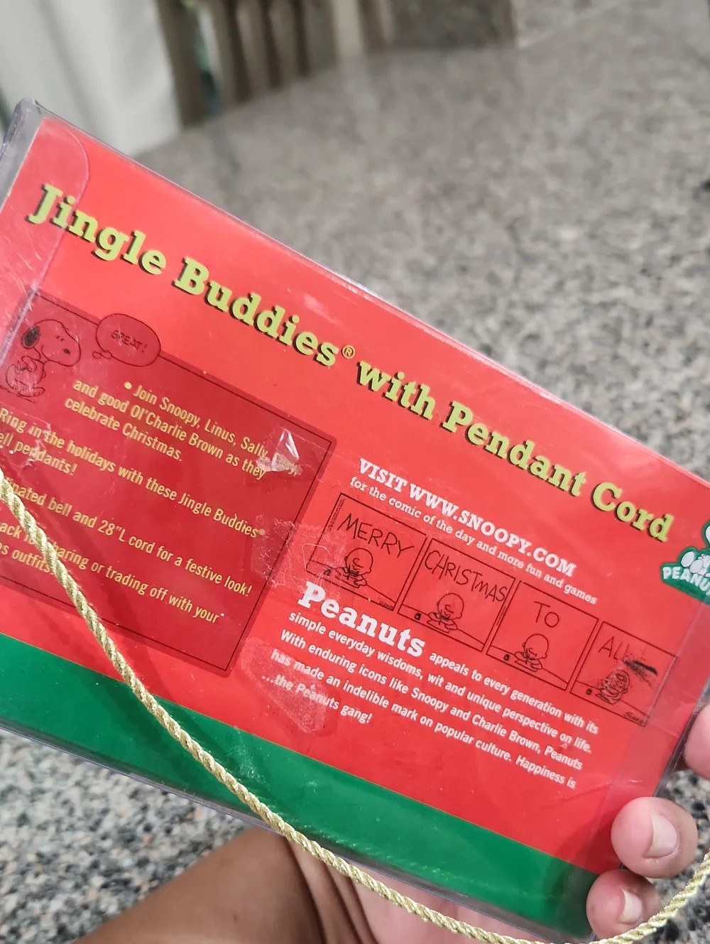 Christmas Peanuts Jingle Buddies Necklace Set